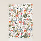 Watercolor Hand Drawn Mushroom Autumn Garden Stationery Card Gallery Image 2
