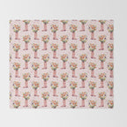 Western Floral Cowboy Boots Pattern Throw Blanket Gallery Image 2