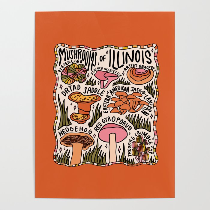 Mushrooms of Illinois Poster Gallery Image 4