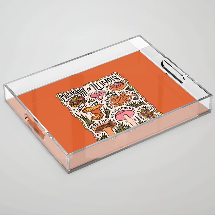 Mushrooms of Illinois Acrylic Tray Gallery Image 1