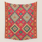 Moroccan Berber Kilim Pattern Wall Tapestry Gallery Image 4
