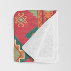 Moroccan Berber Kilim Pattern Throw Blanket Gallery Image 3