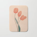 Orange Tulips Bath Mat Gallery Image 1
