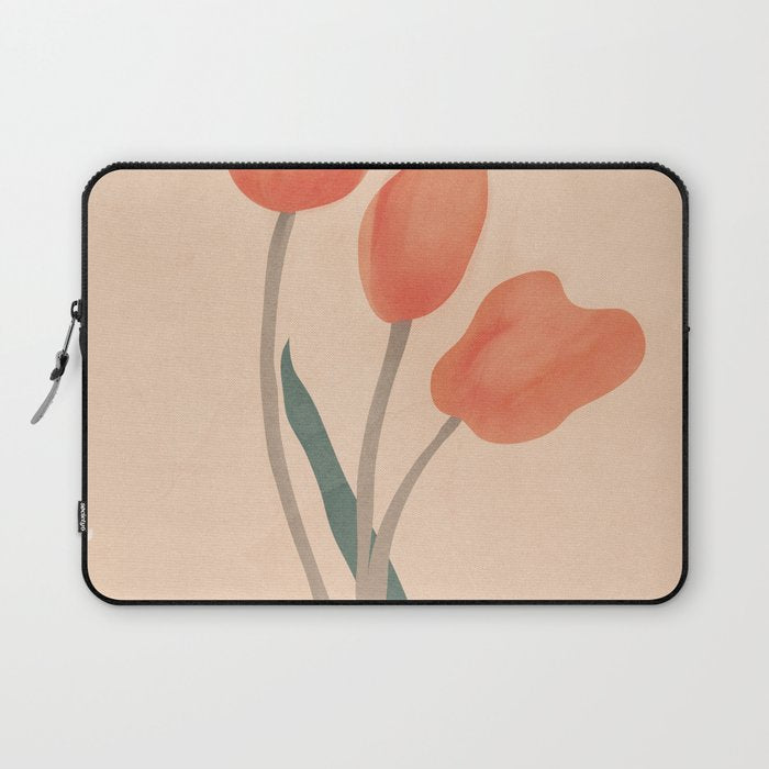 Orange Tulips Laptop Sleeve Gallery Image 1