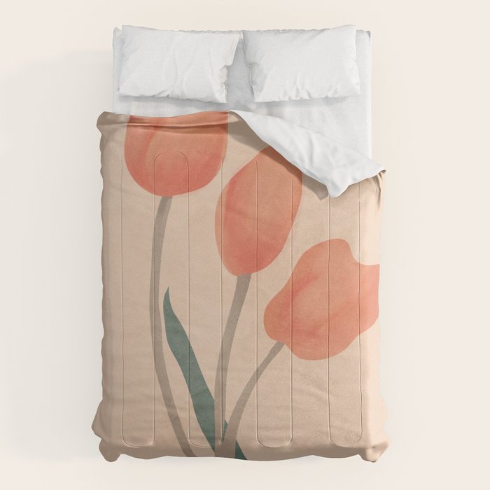 Orange Tulips Comforter Gallery Image 6