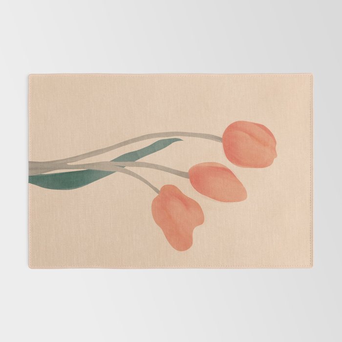 Orange Tulips Rug Gallery Image 2