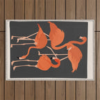 Graceful Flamingos 4 Outdoor Rug Gallery Image 1