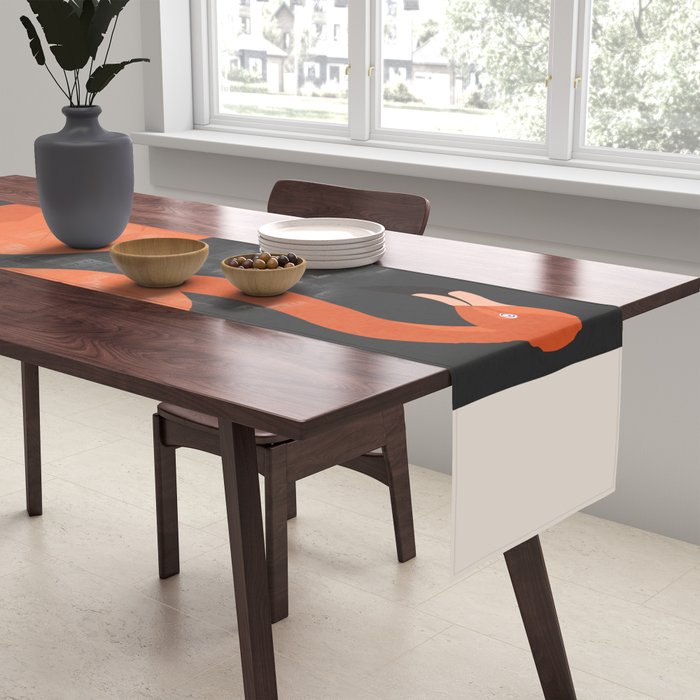 Graceful Flamingos 4 Table Runner Gallery Image 2