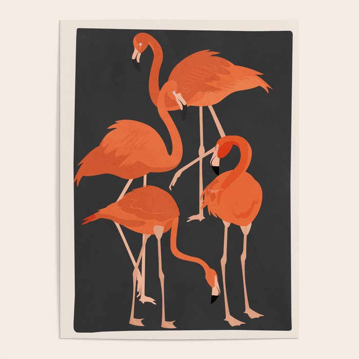 Graceful Flamingos 4 Poster Gallery Image 4