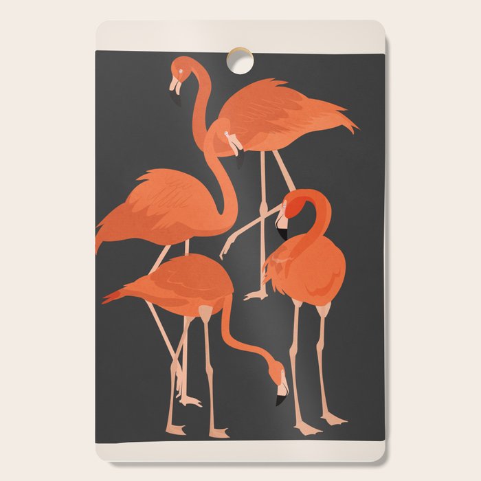 Graceful Flamingos 4 Cutting Board Gallery Image 1