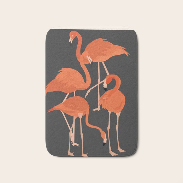 Graceful Flamingos 4 Bath Mat Gallery Image 1