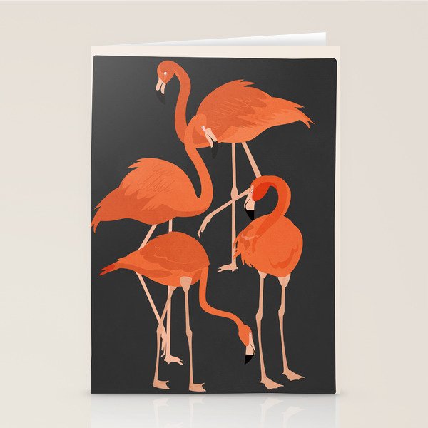 Graceful Flamingos 4 Stationery Card Gallery Image 2