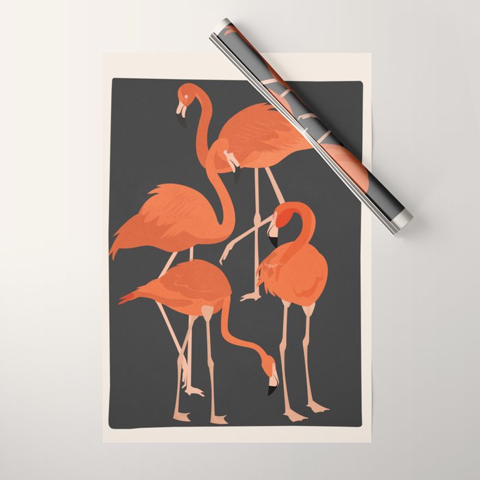 Graceful Flamingos 4 Wrapping Paper Gallery Image 1