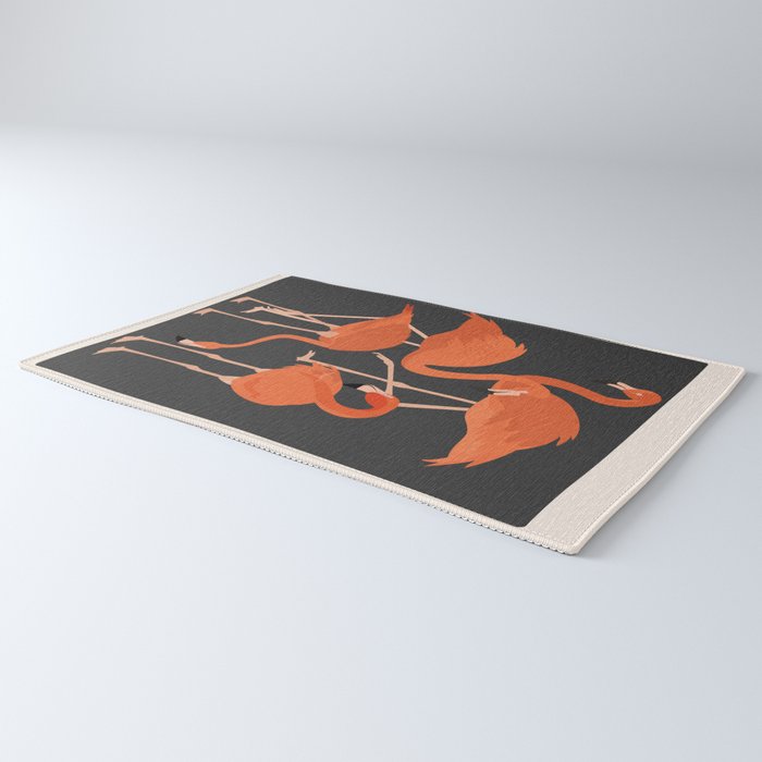 Graceful Flamingos 4 Rug Gallery Image 3