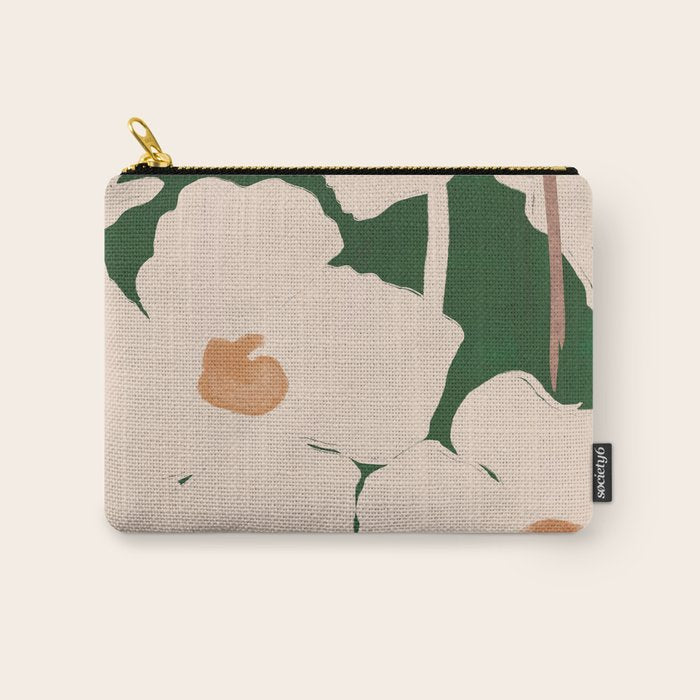 Abstract Flowers 9 Carry All Pouch Gallery Image 1
