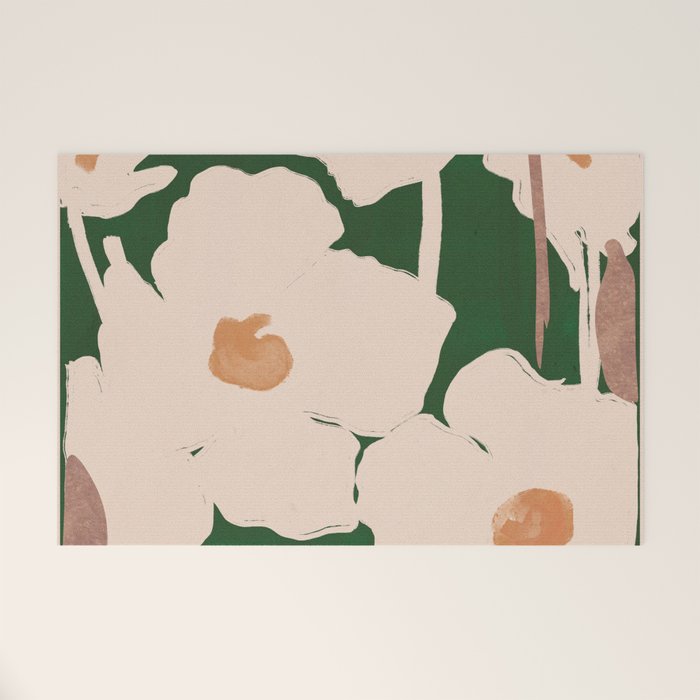 Abstract Flowers 9 Welcome Mat Gallery Image 1