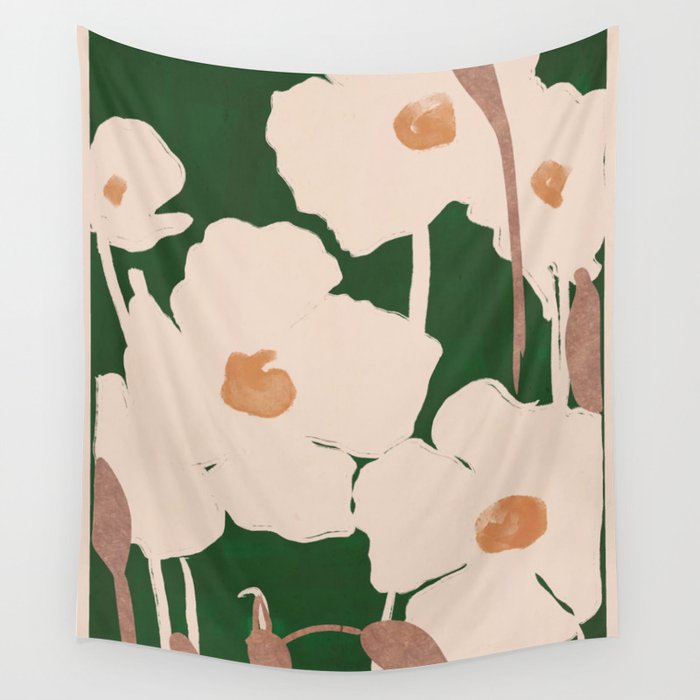 Abstract Flowers 9 Wall Tapestry Gallery Image 4