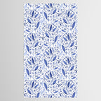 Delft Blue Floral Chinoiserie Foliage_Bloomartgallery Tablecloth Gallery Image 2