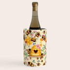 Bees with Flowers and Honey Wine Chiller Gallery Image 1