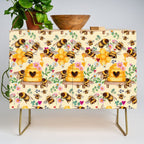 Bees with Flowers and Honey Credenza Gallery Image 1