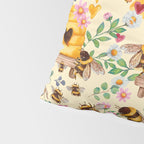 Bees with Flowers and Honey Pillow Sham Gallery Image 4