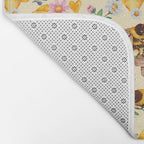 Bees with Flowers and Honey Bath Mat Gallery Image 2