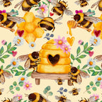 Bees with Flowers and Honey Coffee Mug Gallery Image 2