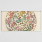 Libra Antique Astrology Zodiac Pictorial Map Desk Mat Gallery Image 3