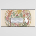 Libra Antique Astrology Zodiac Pictorial Map Desk Mat Gallery Image 1