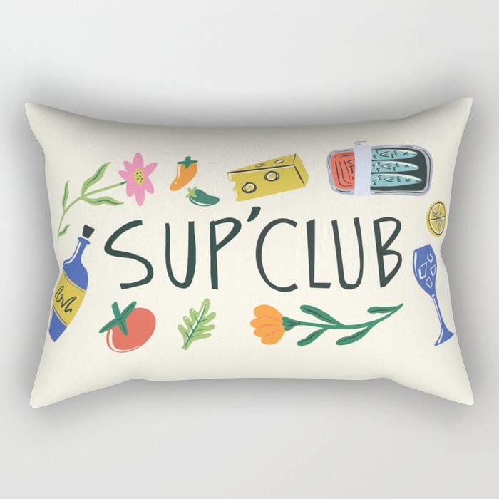 Summertime Supper Club Rectangular Pillow Gallery Image 2