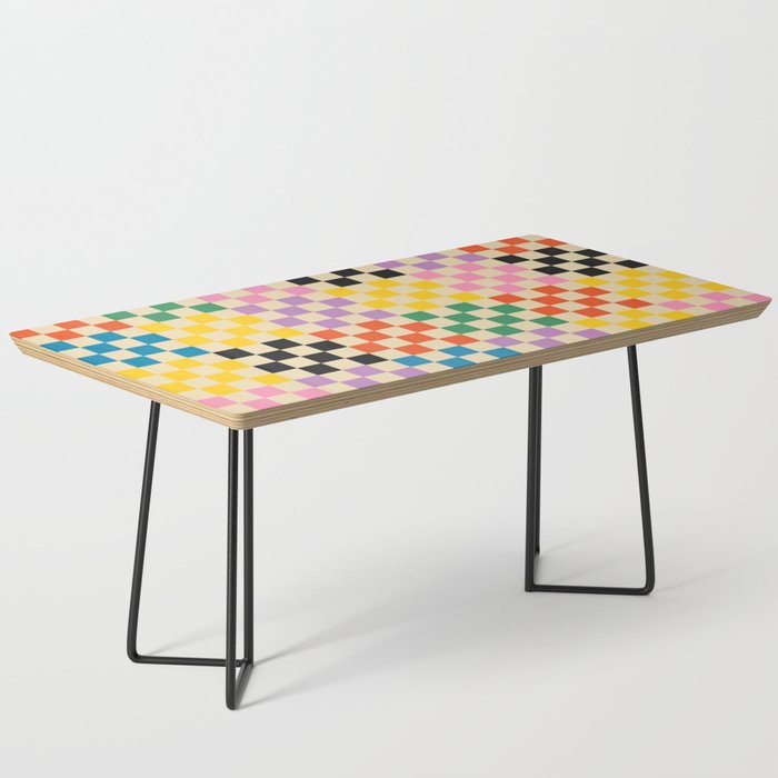 Colorful Checkerboard Coffee Table Gallery Image 1