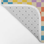Colorful Checkerboard Bath Mat Gallery Image 2