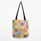 Colorful Checkerboard Tote Bag Gallery Image 2