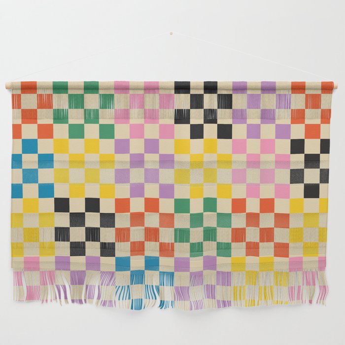 Colorful Checkerboard Wall Hanging Gallery Image 1
