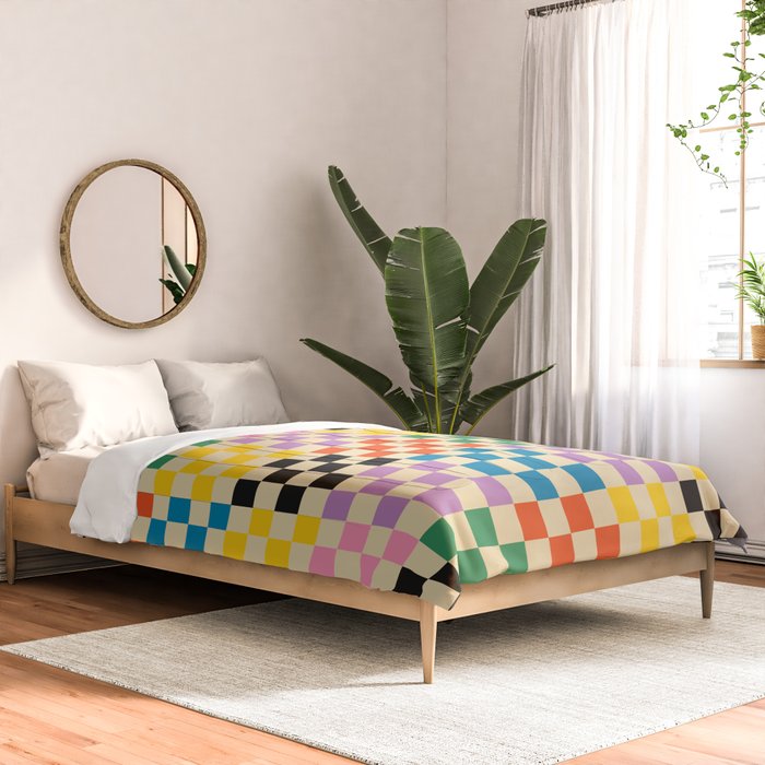Colorful Checkerboard Comforter Gallery Image 2
