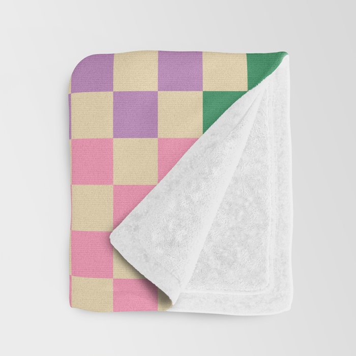 Colorful Checkerboard Throw Blanket Gallery Image 3