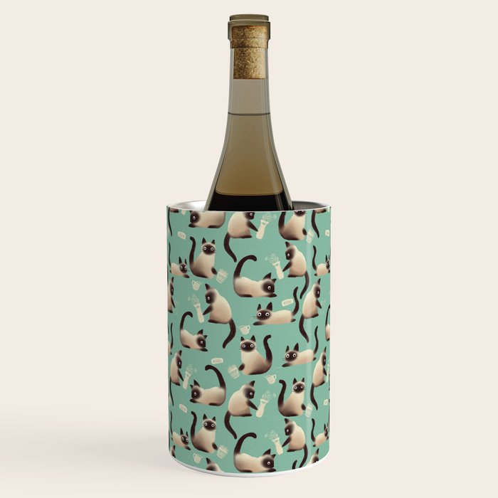 Bad Siamese Cats Knocking Stuff Over Wine Chiller Gallery Image 3