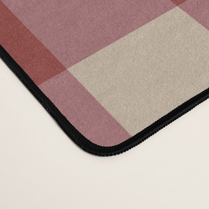 Bordeaux Checkered Theme Desk Mat Gallery Image 4