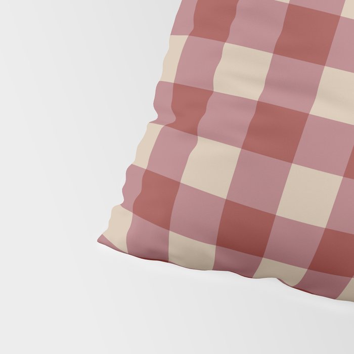 Bordeaux Checkered Theme Pillow Sham Gallery Image 4