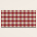 Bordeaux Checkered Theme Desk Mat Gallery Image 3