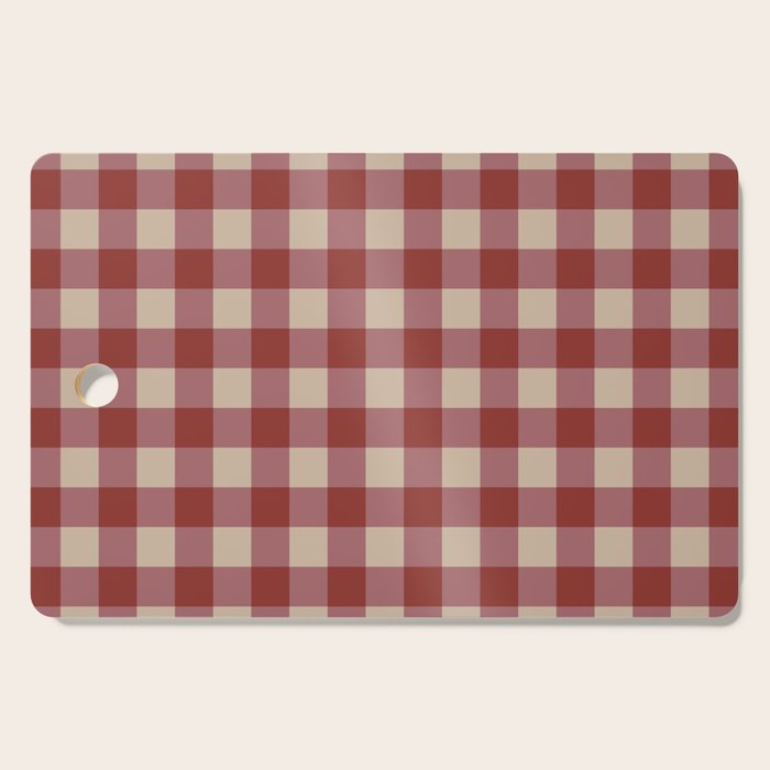 Bordeaux Checkered Theme Cutting Board Gallery Image 1