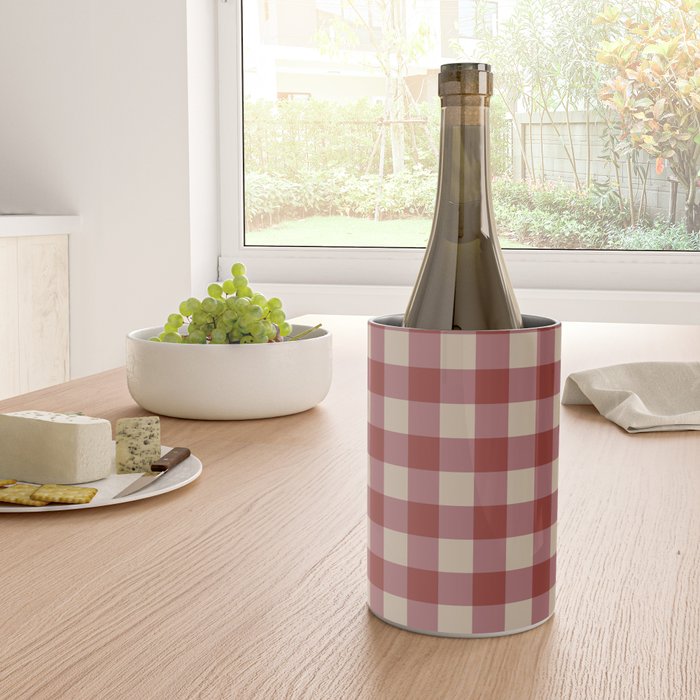 Bordeaux Checkered Theme Wine Chiller Gallery Image 4