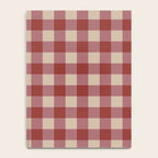 Bordeaux Checkered Theme Notebook Gallery Image 4
