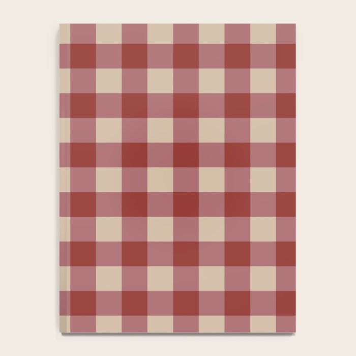 Bordeaux Checkered Theme Notebook Gallery Image 4