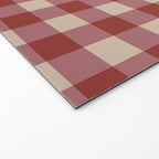 Bordeaux Checkered Theme Welcome Mat Gallery Image 2