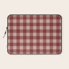 Bordeaux Checkered Theme Laptop Sleeve Gallery Image 1
