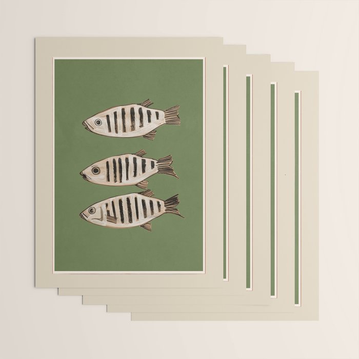 Abstract Fish Study II Wrapping Paper Gallery Image 3