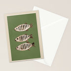 Abstract Fish Study II Stationery Card Gallery Image 2
