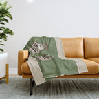Abstract Fish Study II Throw Blanket Gallery Image 1