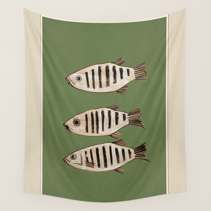 Abstract Fish Study II Wall Tapestry Gallery Image 4